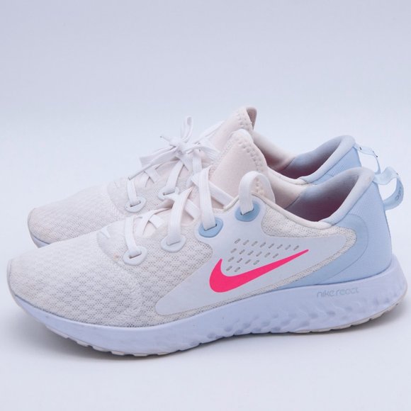 Nike Sneakers Women's Sz 8 Legend React Running Shoes Lace up White AA1626-102 - Picture 1 of 10